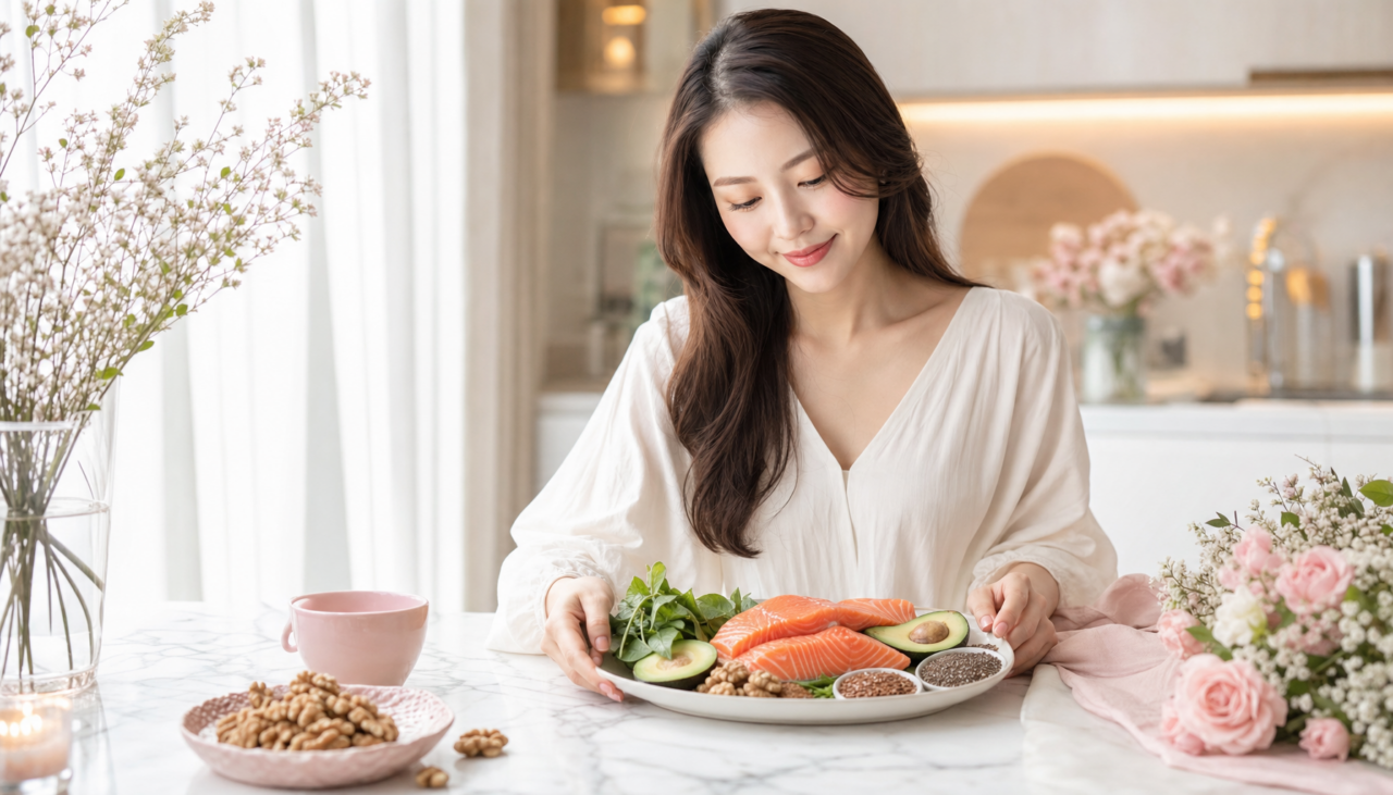 オメガ3の美容効果とは？美肌・髪・ボディに効く食べ物と正しい摂り方【2026年最新版】