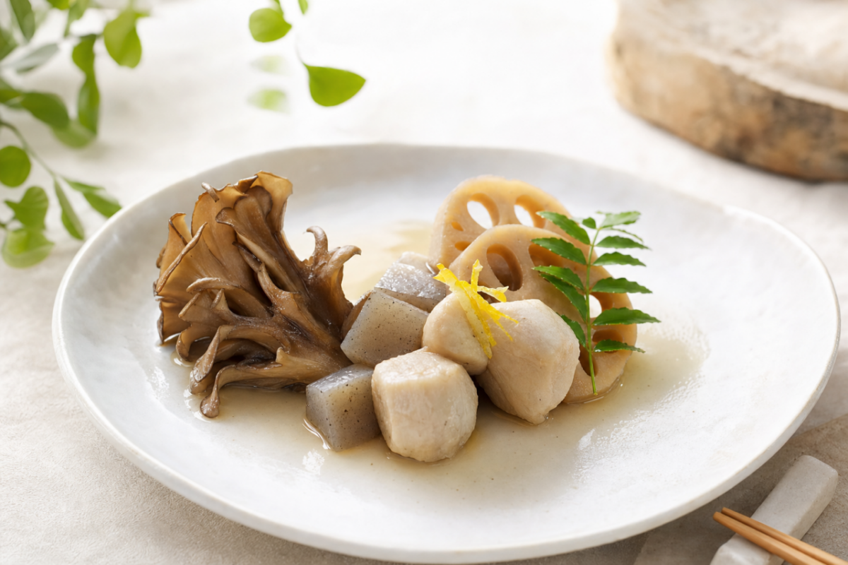 舞茸とれんこんのダイエット炊き合わせ