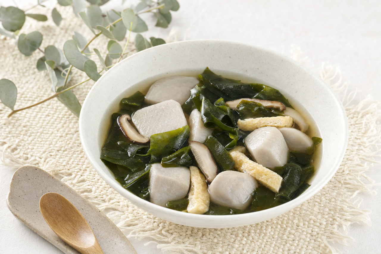 里芋とわかめのねっとりダイエット煮物