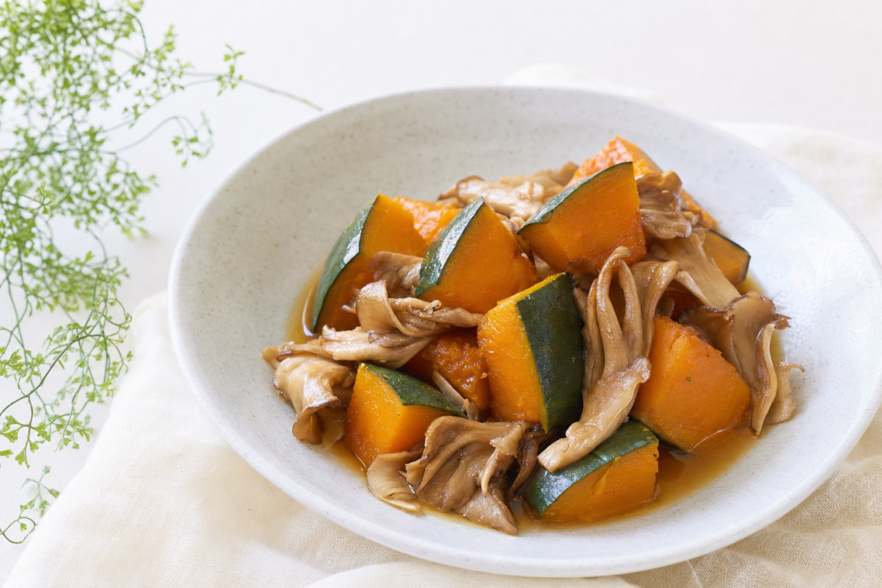 かぼちゃと舞茸のほっくりダイエット煮物